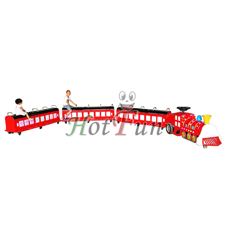 Modern Mini Train with Track Ride on Train for Children Adults Tourist Train Rides