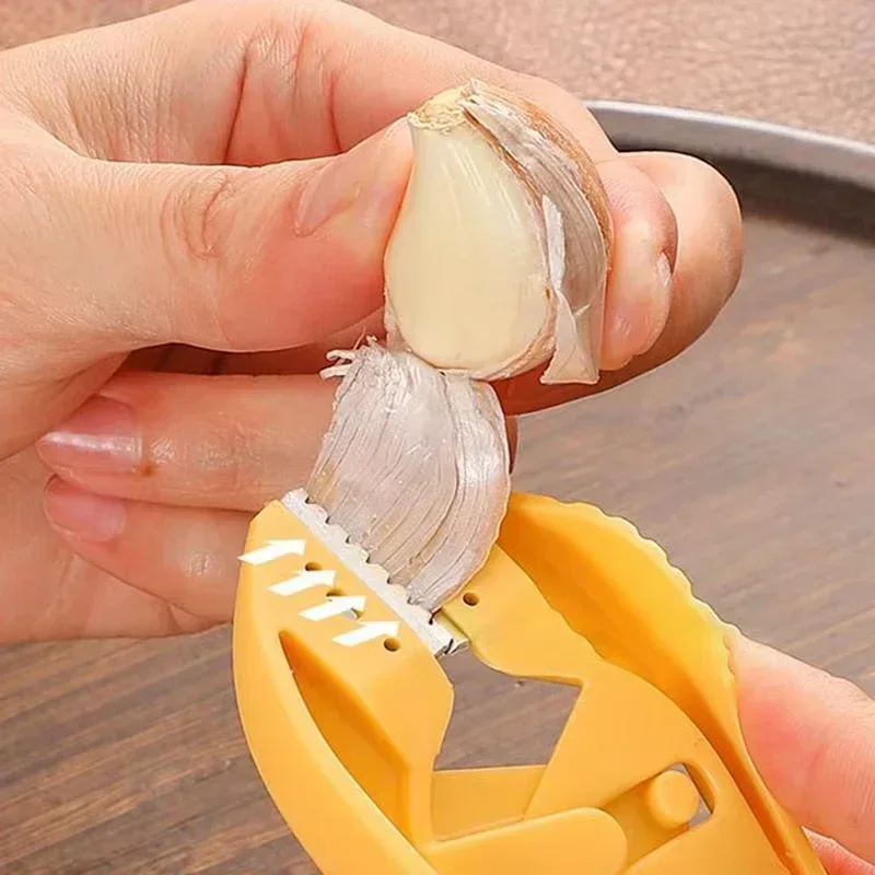 Garlic Stripper Manual Garlic Peeler Lightweight Practical Kitchen Tools Non-toxic Safety Gadget Garlic Peeling Clip Tweezer