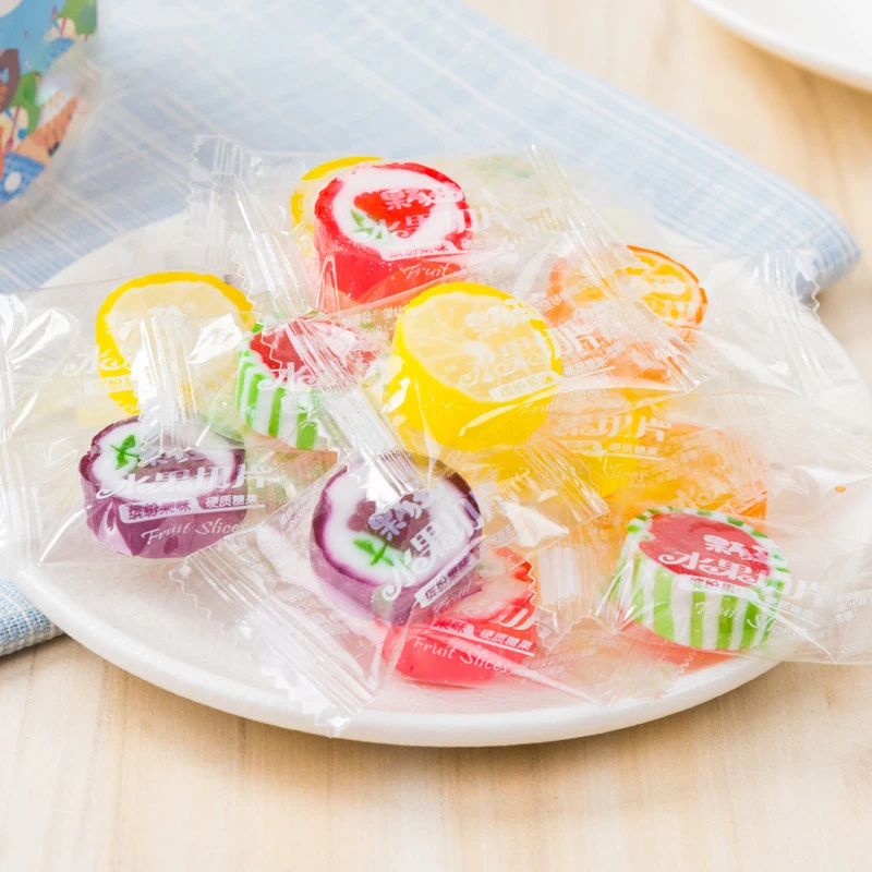 Candy Making Factory Sales 4g Fruit Jelly Flavored Handmade Sliced Hard Candies