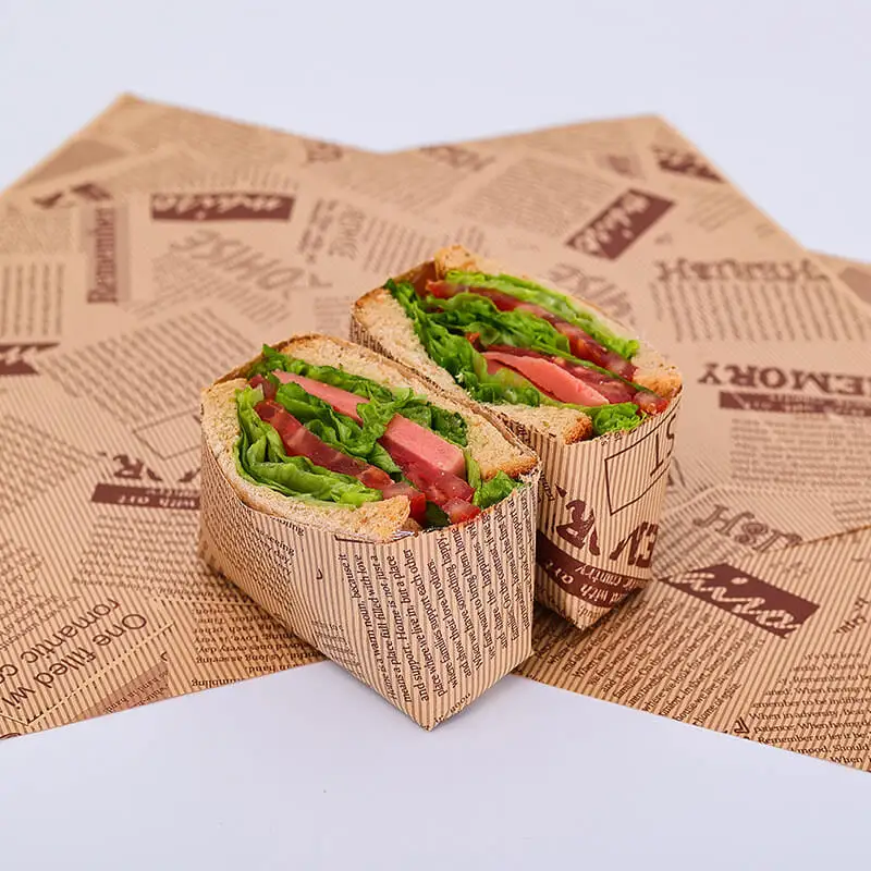 Food Prep Newsprint Deli Sandwich Wrap Compostable Wrapping Paper - China Wrapping  Sandwiches in Wax Paper, Wrapping Paper Suppliers