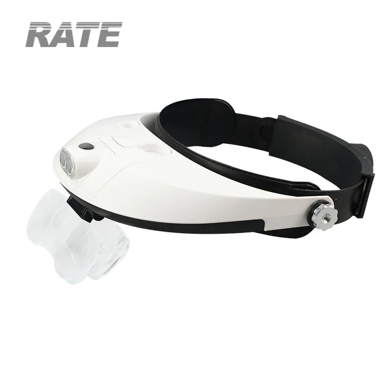 （ジャンク品）ヘッドバンドメガネ式ルーペ　拡大鏡LEDライト3.5倍　歯科外科用 ジャンク品）ヘッドバンドメガネ式ルーペ 拡大鏡LEDライト3.5倍 歯科外科用