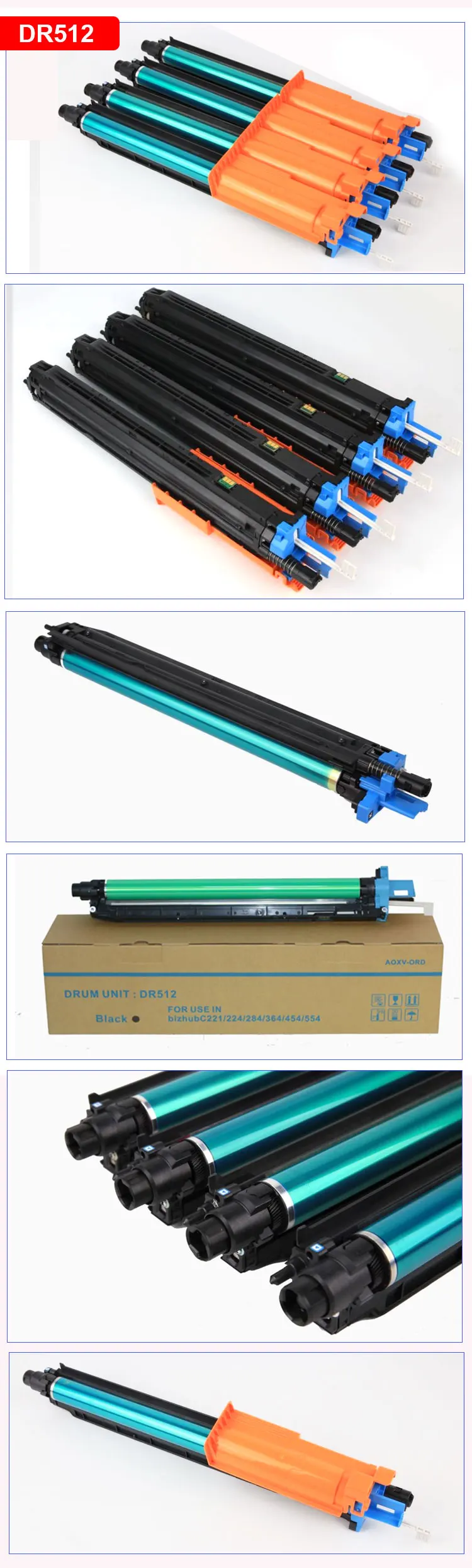 DR512 Drum Unit for Konica minolta Bizhub C221 224 284 364 454 554 ADC285 365