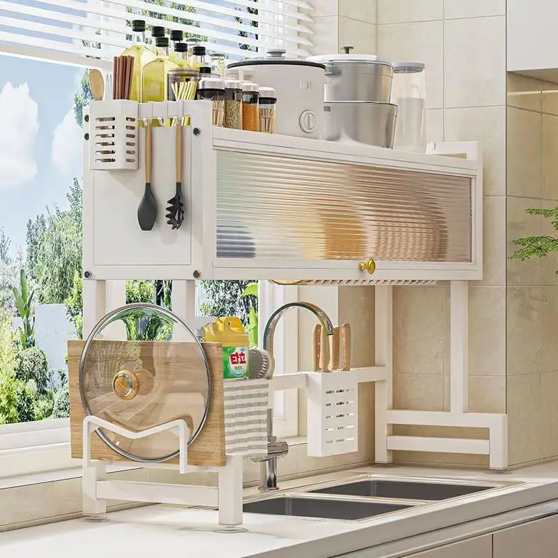 Stainless Steel Wall-Mounted Kitchen Rack Versatile Storage