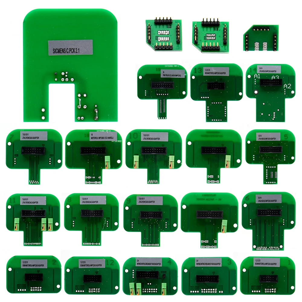 22PCS Full Set LED BDM Frame ECU RAMP Adapters for KTAG KESS KTM Dimsport BDM Probe Adapters