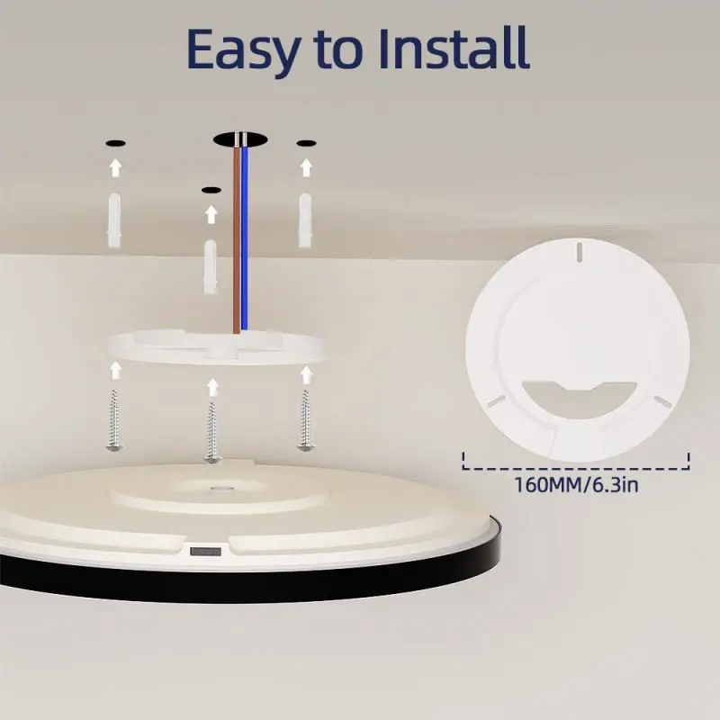 Modern LED Ceiling Light with RGB Auxiliary Panel Pop Designs for Home Bedroom Living Room Residential Ceiling Led Light