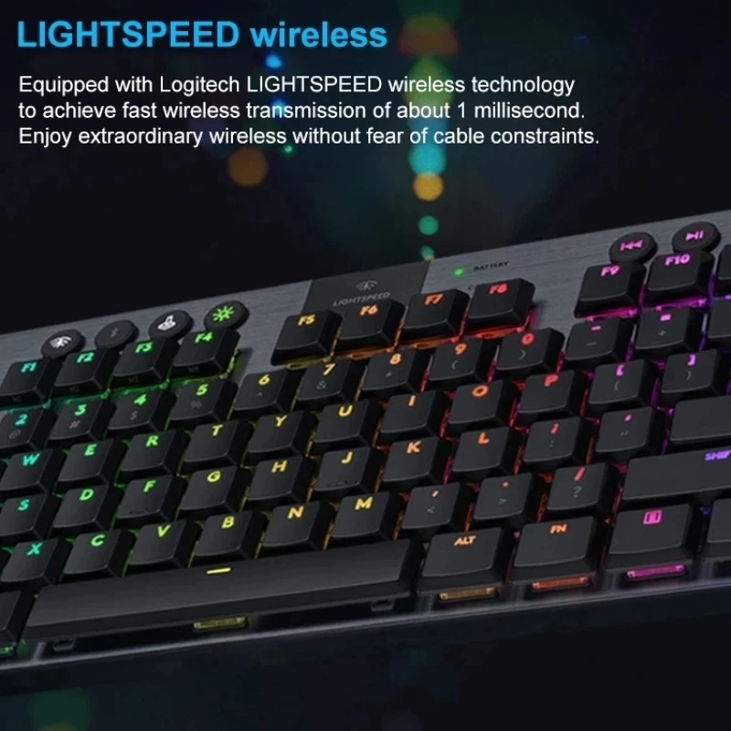 G913 TKL LIGHTSPEED Wireless RGB Mechan… Logitech G913 TKL Tenkeyless LIGHTSPEED Wireless RGB Keyboard