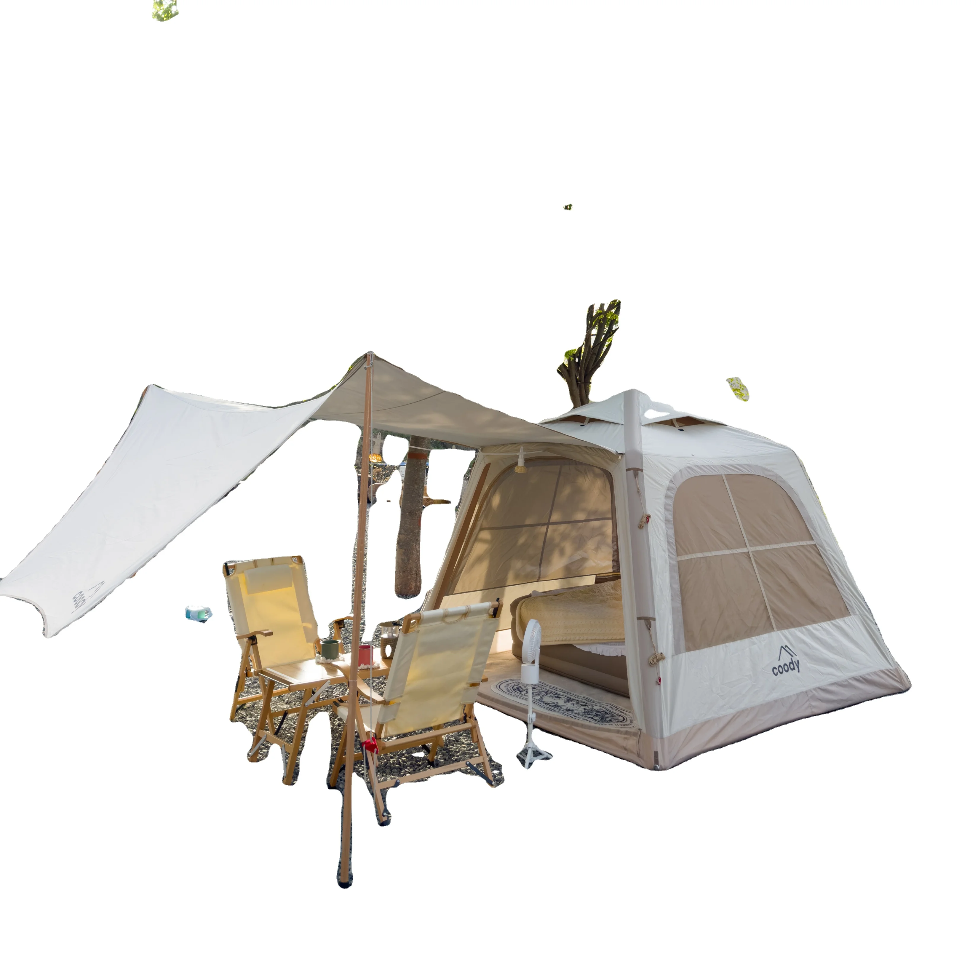 Coody Luxury 5.8Sqm防水インフレータブルエアテント、屋外