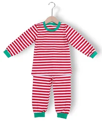 Зимняя одежда для сна, детские пижамы, оптовая продажа, одежда для сна с длинным рукавом для мальчиков и девочек, хлопковая одежда из 2 предметов, детские пижамы