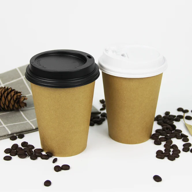 850007729349 100% Compostable Disposable Coffee Cups with Lids 16oz 80 Set Paper Cups Made.. 