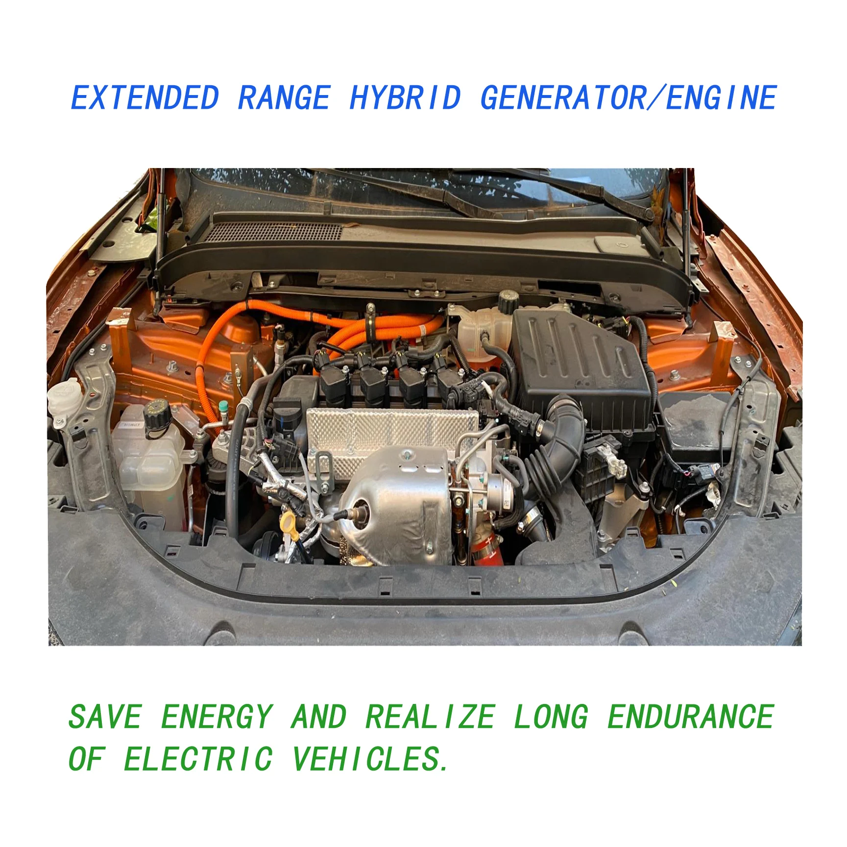 Удлинитель диапазона 30 кВт 40 электрический Гибридный двигатель для зарядки электромобиля UTV грузовика 320 в