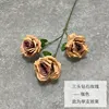 Diamante a tre teste color rosa-caffè