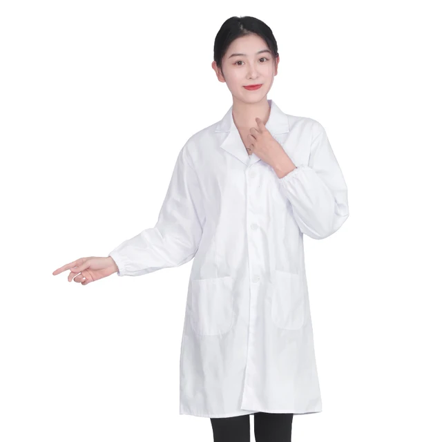 Professional White Medical Lab Coat Doctor Coat for Hospital Use for Medical Personnel and Lab Workers