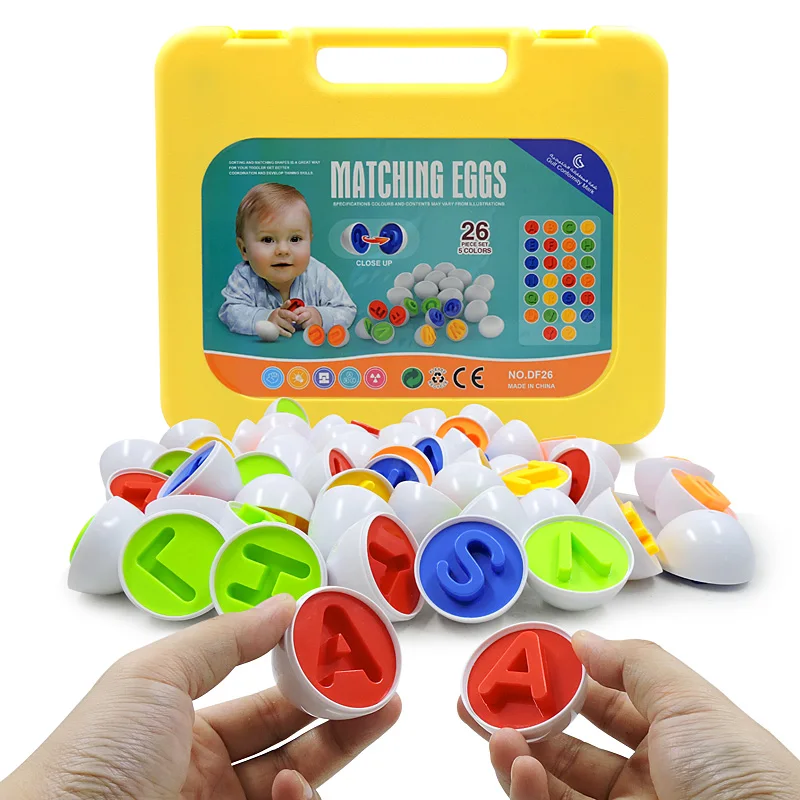 Matching Eggs 12 pcs Set Color Shape Number Matching Egg Set Early Learning Educational Fine Motor Skill Montessori Toy Gift