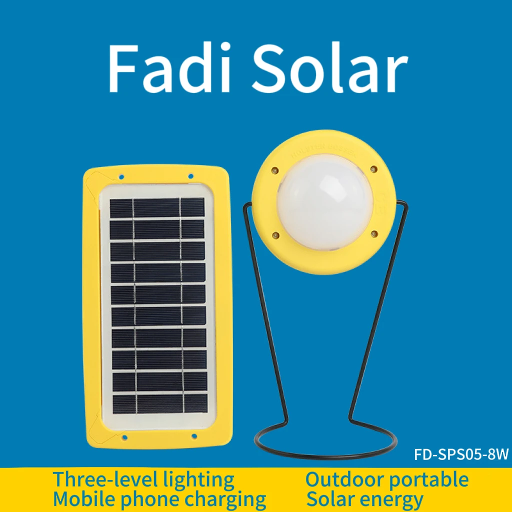 product 8w portable reading lamp super bright emergency solar light with usb mobile charging outdoor solar led camping light-0
