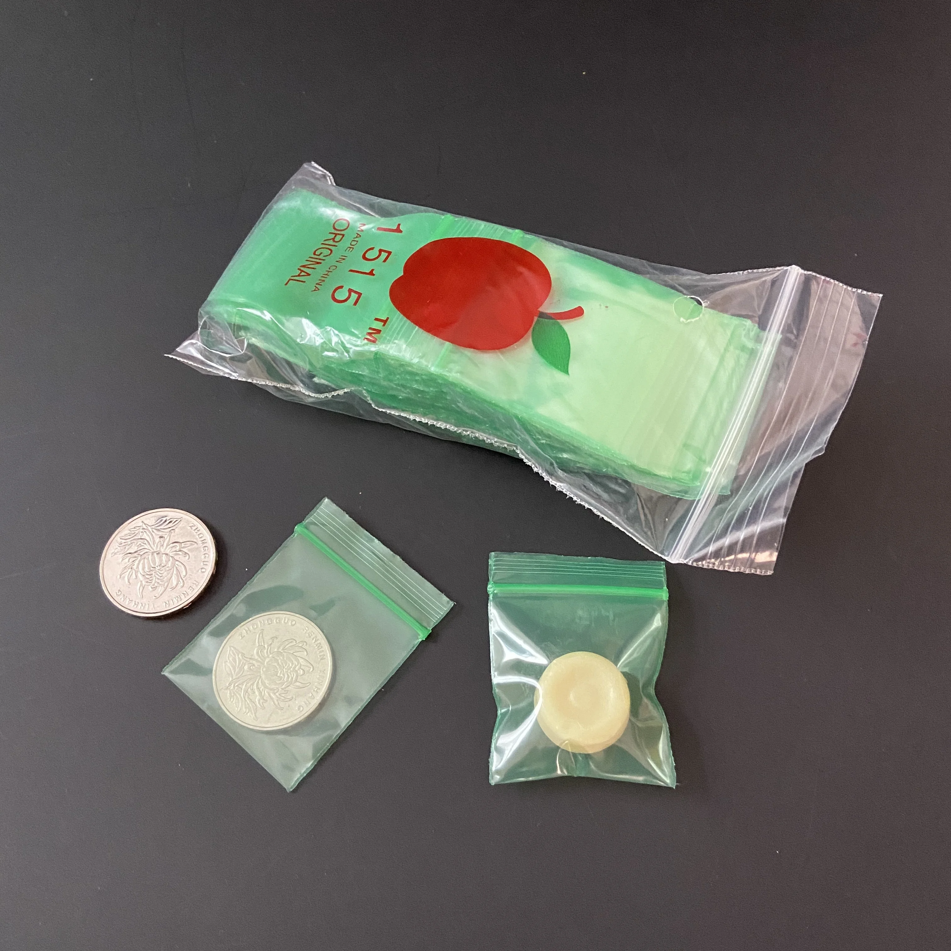 Various Sizes Mini apple Ziplock Baggies