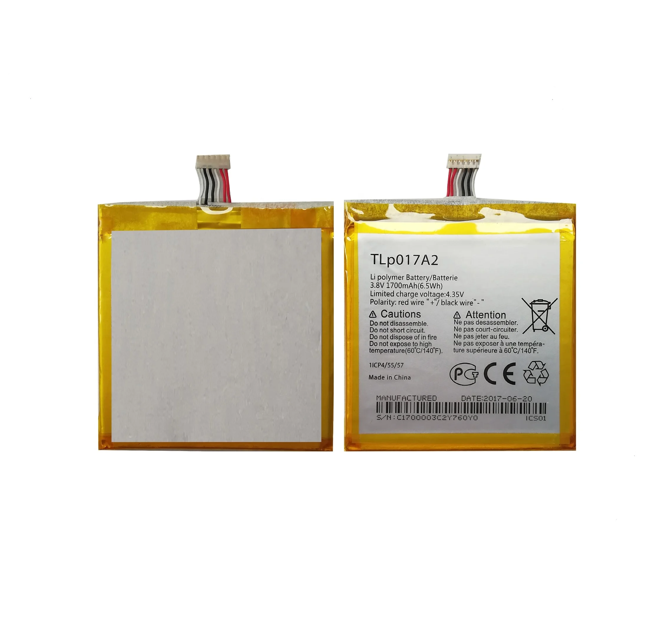 Аккумулятор для смартфона литий-полимерный аккумулятор мобильного телефона TLp017A2 Alcatel Onetouch Idol 2 Mini L OT 6016A 6016D 6016X