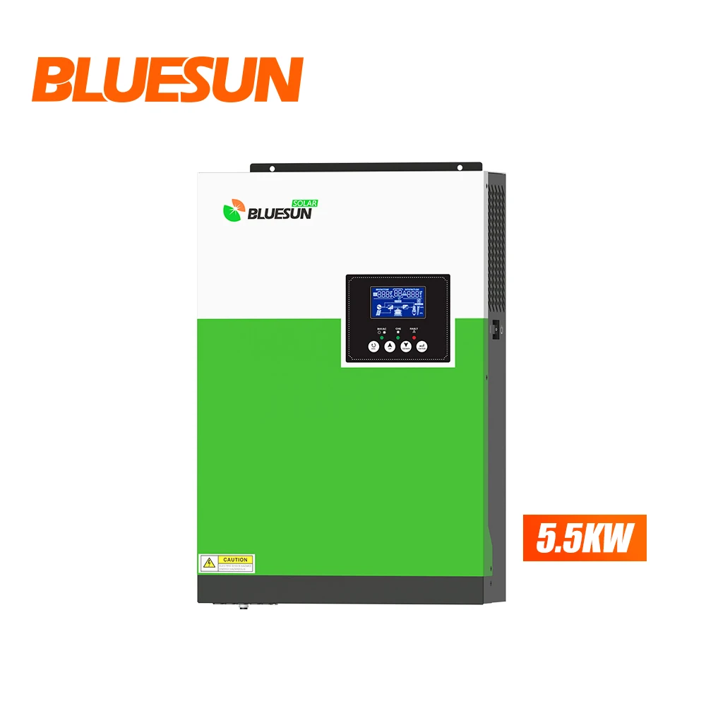 Bluesun Off Grid/ Hybrid Pure Sine Wave Inverter With Mppt Charger 3.5Kw 5.5Kw 48V 24V 80A 100A Solar Inverter