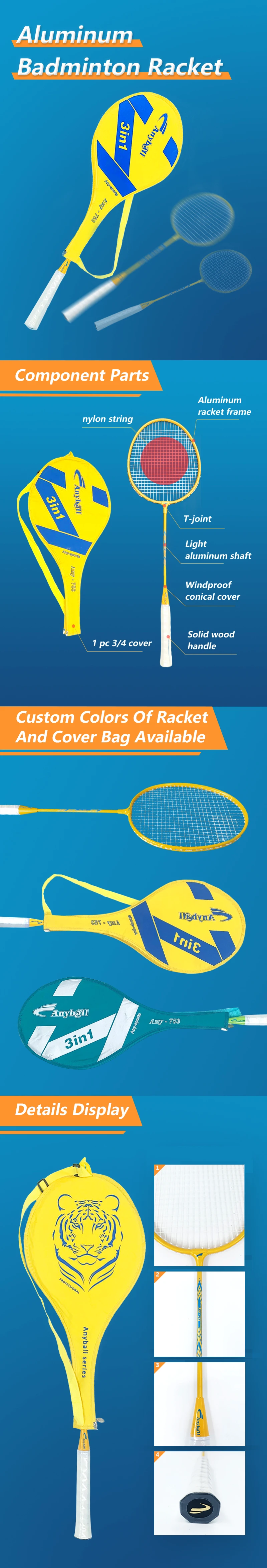 2023 OEM Badminton Rackets Aluminium Alloy Badminton Racket manufacture