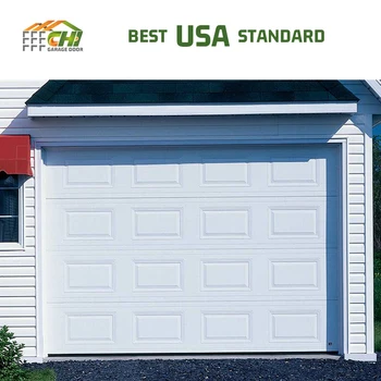 12x10 Double Car Garage Door 16x7 Aluminium Batten Panel Garage Doors ...