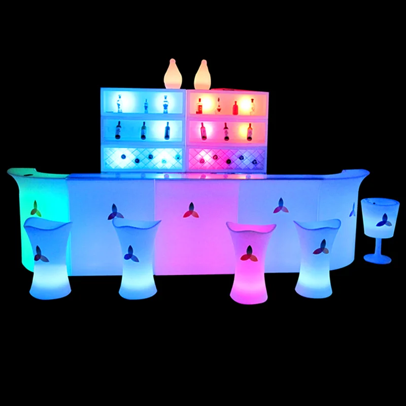 Remote Control Led Table LED Bar Furniture Led  Bar Counter Hot Sale Illuminate Nightclub Bar Counter