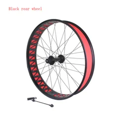 LvTu 20 x 4,0 Pollici Ruota Anteriore Fat Bike, Bici da Neve in Lega Con Freno a Disco per Bici da Spiaggia 20 x 4.0