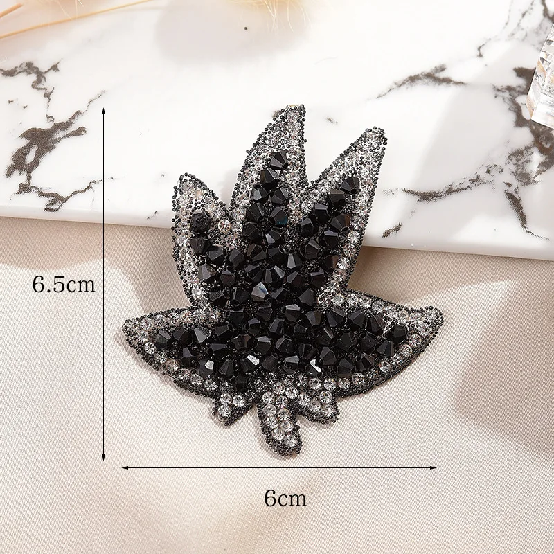 2023 hot iron on leaves pattern wholesale heat transfer logo patches for shoes