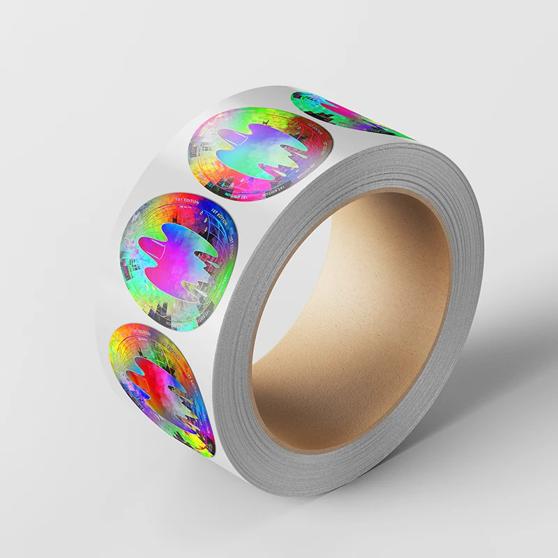 Custom UV INK Optical Clear Lamination Variable Holo Stickers 3D Hologram Inkjet Printable Holographic Sticker Roll