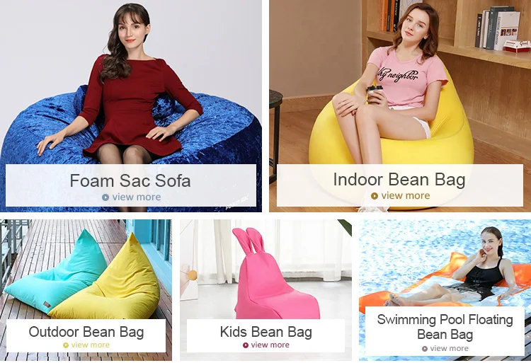 Floating Triangle Inflatable Bean Bag Chair Green Waterproof Pool Beach