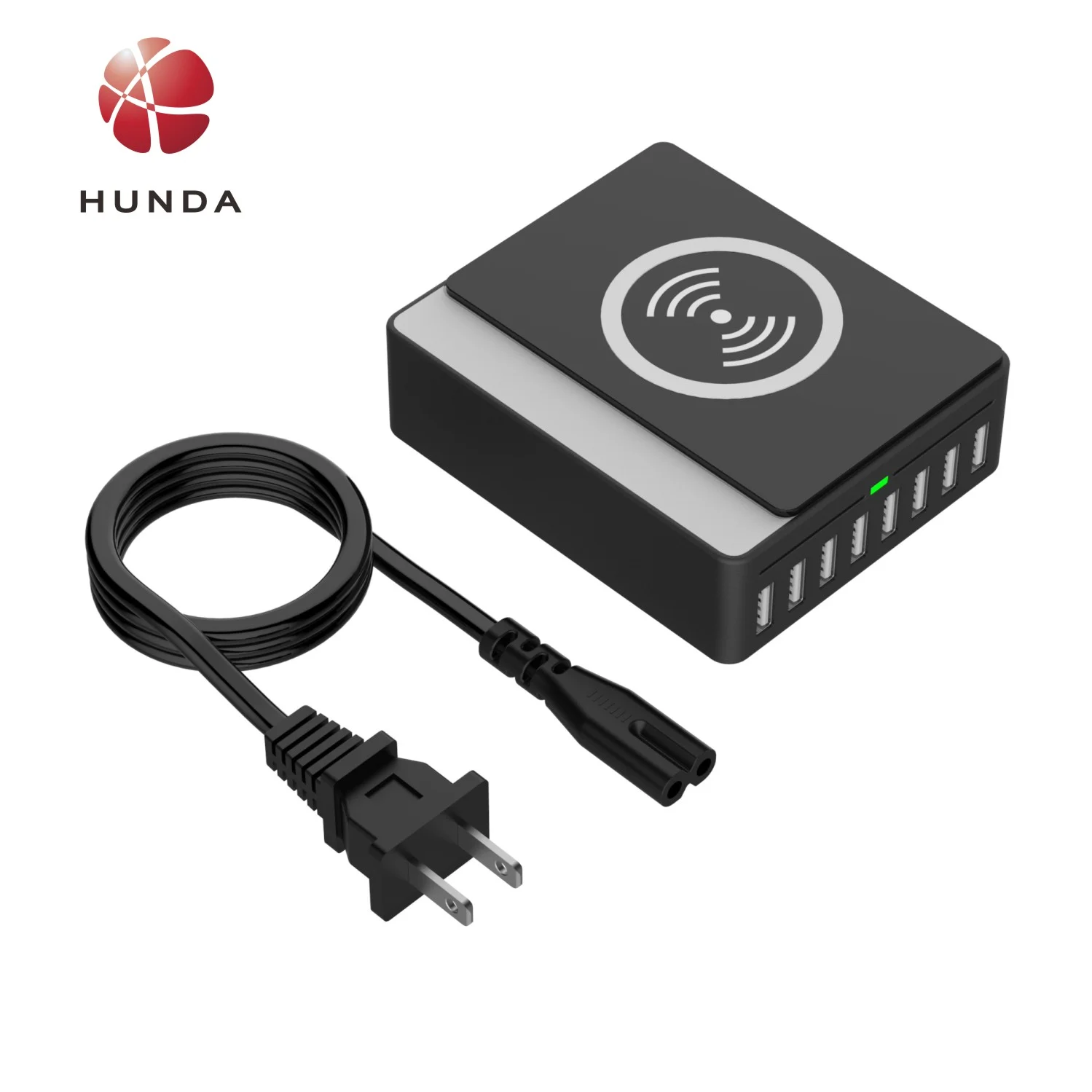 Универсальное беспроводное зарядное устройство HUNDA 2020 Qi для быстрой зарядки мобильного телефона