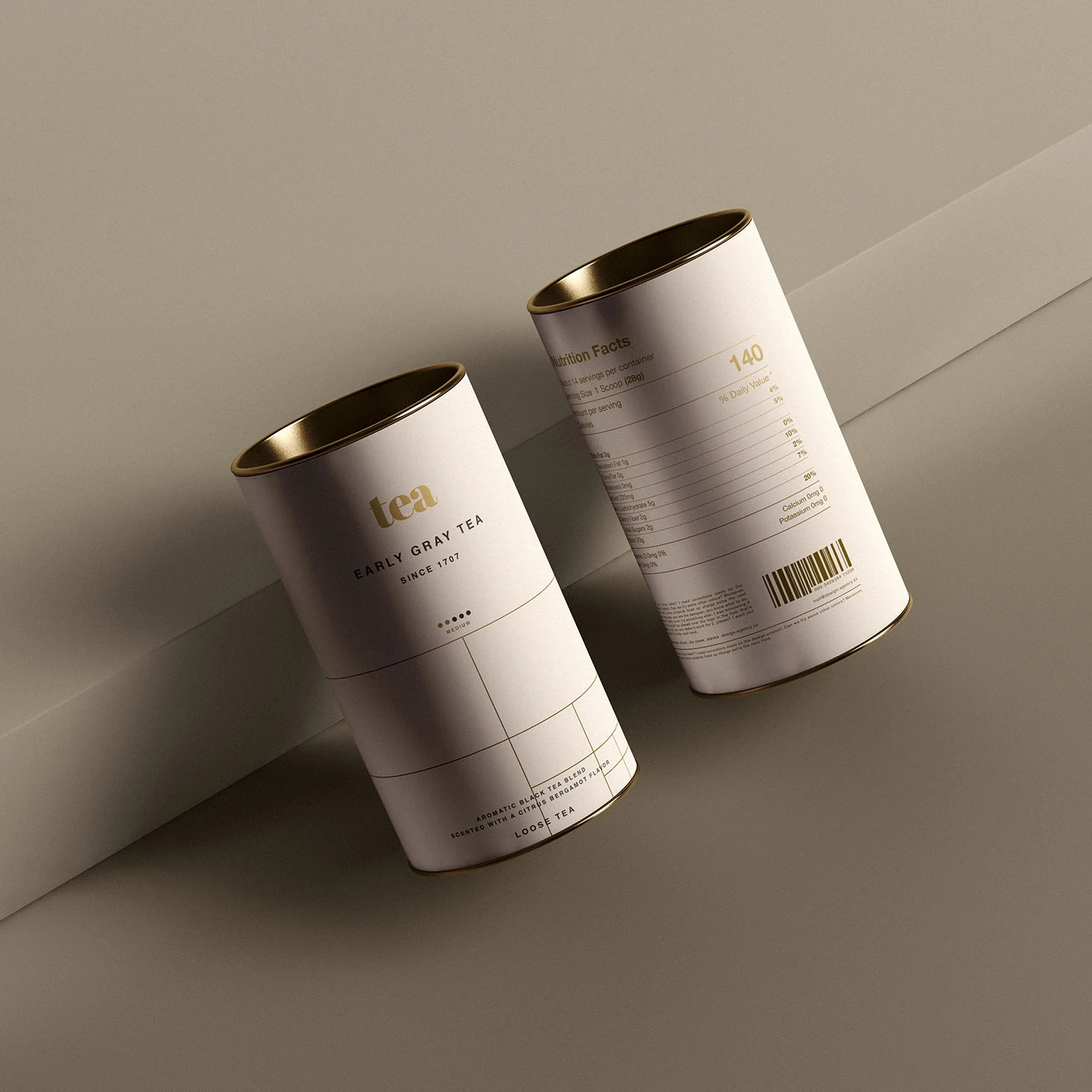 Custom Food Cylinder Box Packaging Tin Can Metal sealed Tin Box Tea Packaging Cylinder Aluminium Tin Cylinder Packaging