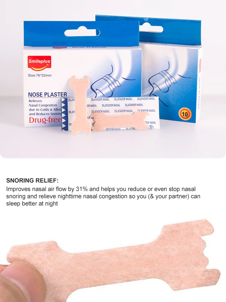 Customized Flexible Disposable Skin Color Medical Nose Plaster For