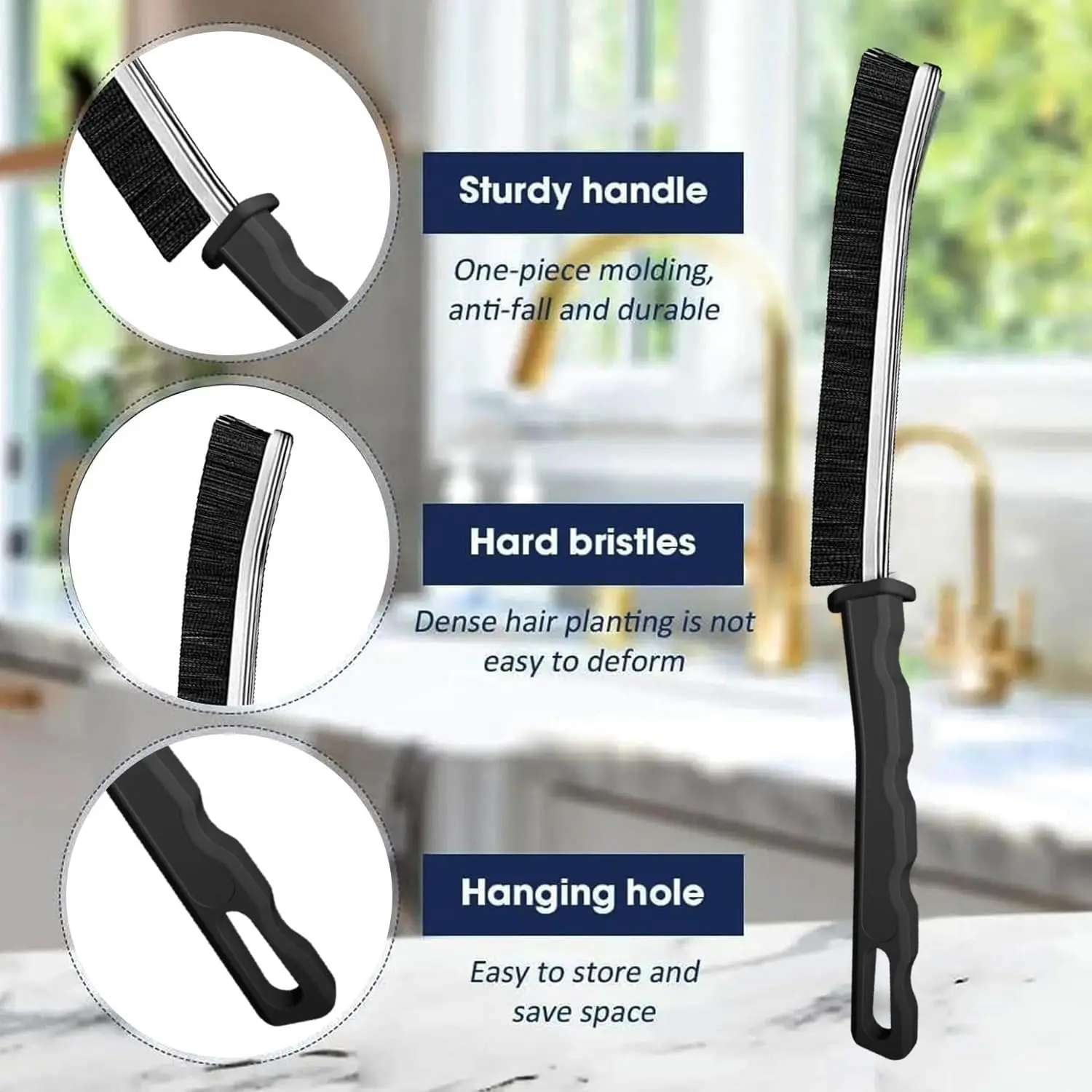 New Multifunctional Tool Bathroom Gap Home Kitchen Window Faucets Toilet Crevice Cleaning Brush