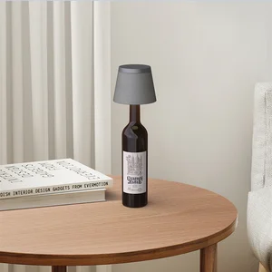 New Fabric Shade Cordless LED Table Lamp, Battery Operated Desk Lamp, Rechargeable Touch Dimmable Night Light
