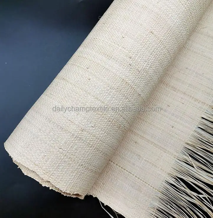 2107083-58*160cm natural raffia grass braided cloth