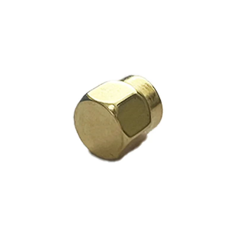 product sma dust cap copper gold plated with internal thread sma male cap-2