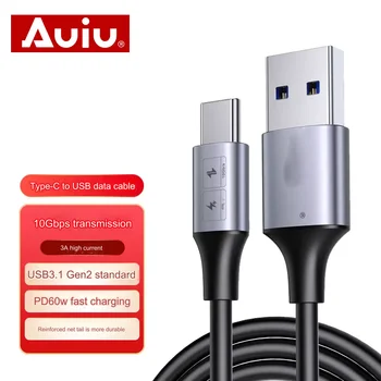 for Android SSD Hard Disk Mobile Phone USB-C 3A Fast Charging 10Gbps Data Cord USB Charger USB A to Type C Cable 3.2 Gen2 60W