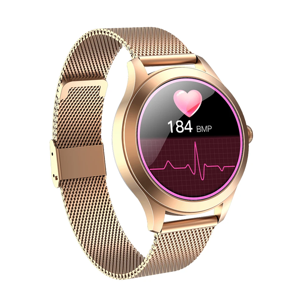 Kingwear Latest KW10 pro Fashion Luxury Precise Heart Rate Blood Oxygen Stainless Steel Ladies Smart