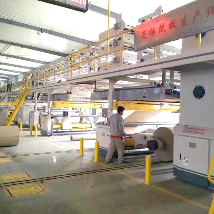 Luyuan бренд высокой скорости 3 слоя 5 слойный гофрируемый картон Производственная линия/гофрокартон в