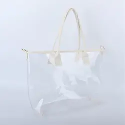 3 Pezzi Trousse Da Viaggio In PVC Trasparente, Trasparente, Borsa Da Toilette Impermeabile, Borsa Per Il Trucco, Borsa Da Bucato, Riutilizzabile, Accessorio Da Viaggio Per Uomo E Donna, Bianco - Foto 8