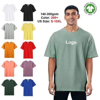 Wholesale Luxury Premium Supima Oem tshirt Unisex Plain blank t-shirt Custom Printing Organic Soft Pima Cotton t shirt