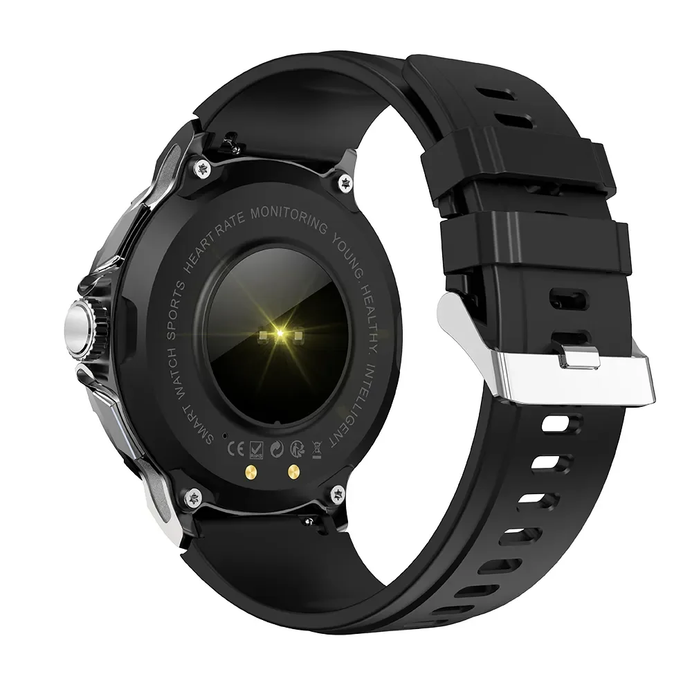 V69 1.85inch IPS HD Touch Screen 710mAh Men's Waterproof Call Answer Sleep Tracker Silicone Sports Smart Watch_voghion.com
