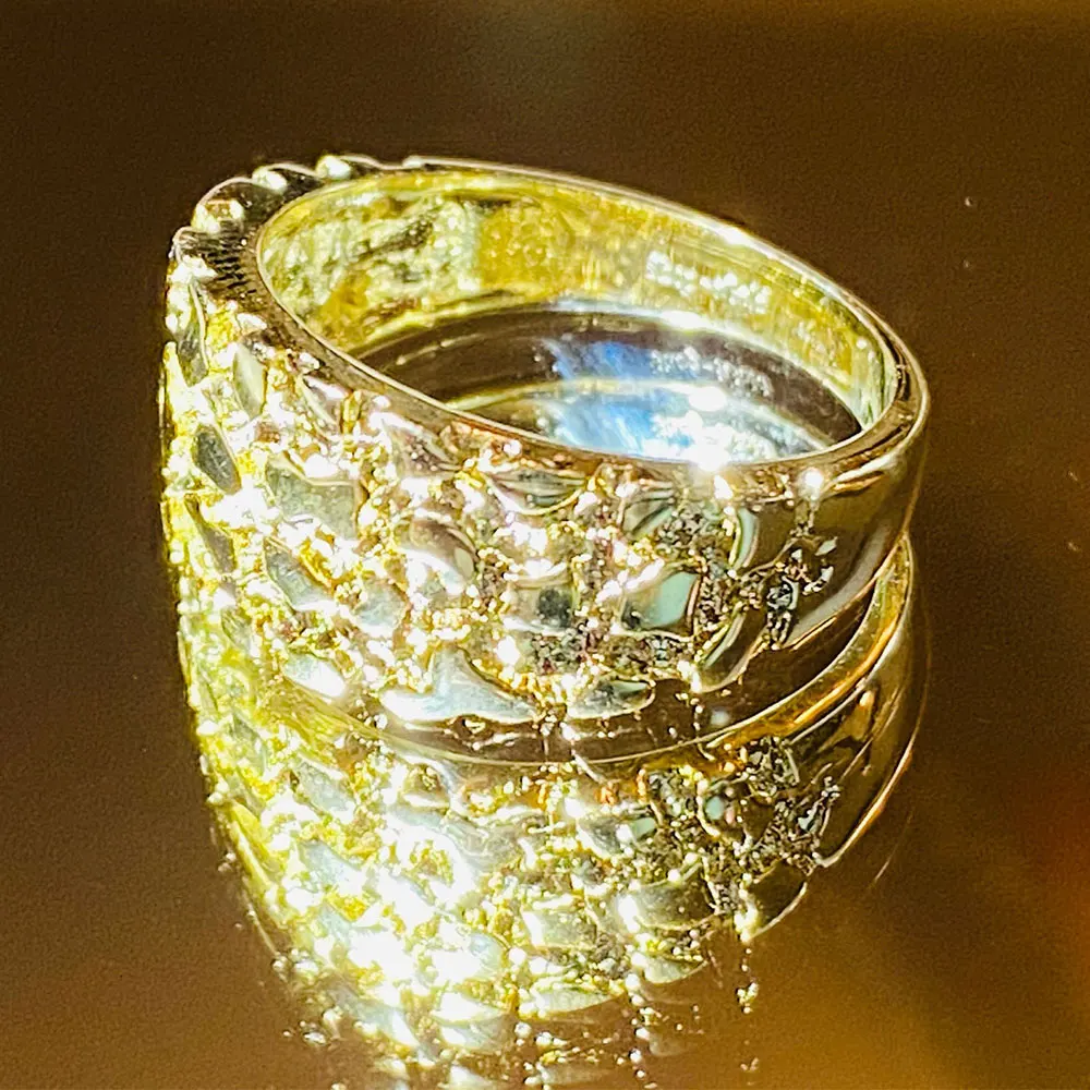Wholesales Custom Logo Adjustable Gold Rings for Men Cool Brass Rings 14k 18k Gold Men's Gold Rings Jewelry
