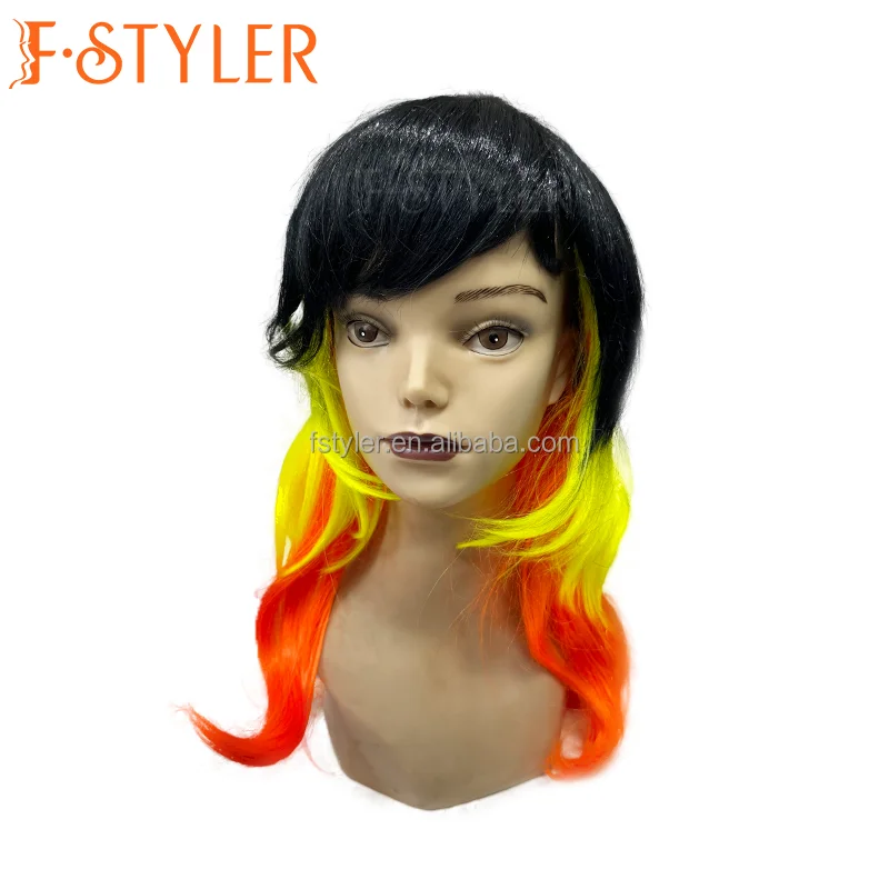 Fstyler Peruck Morticia Hair Halloween Carnival Wigs Hot Sale Wholesale
