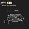 Estante vaporizador de pie alto de acero inoxidable 304 plateado - 20 cm
