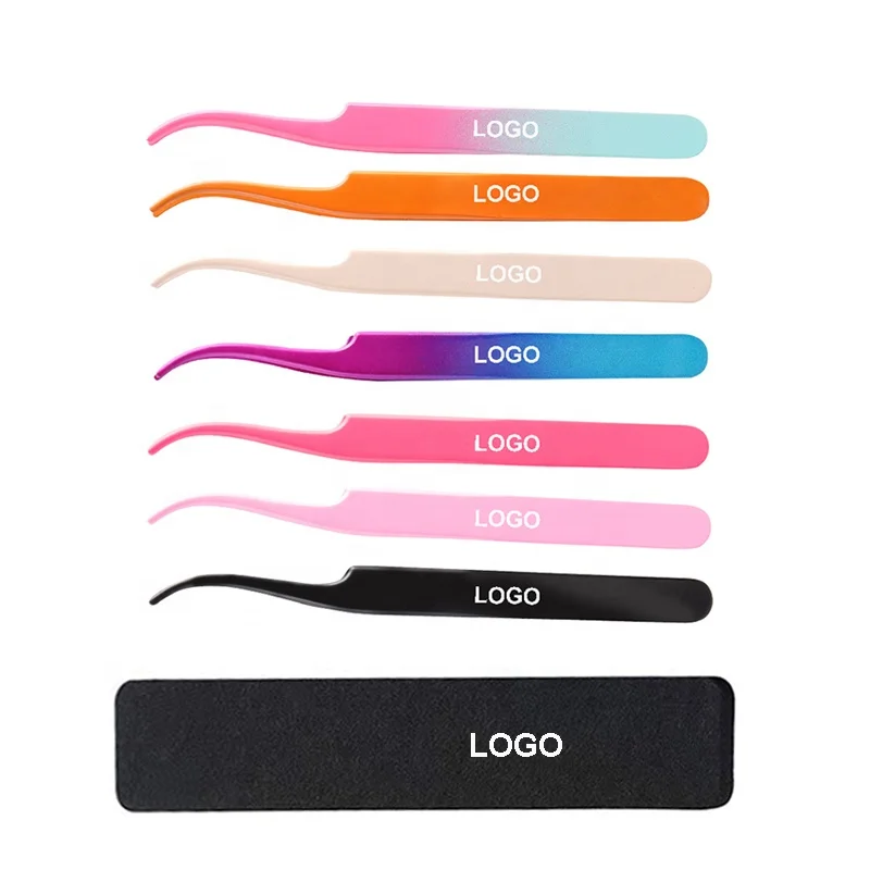 High Quality Double Eyelid Sticker Tattoo Stickers Curved Tweezers With ...