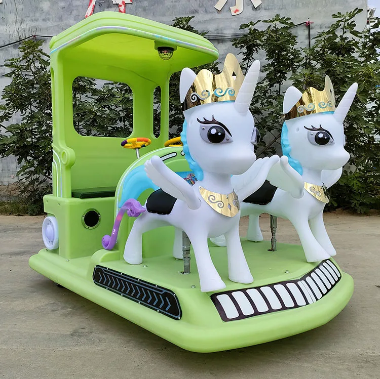 Оптом хорошее качество роскошный дизайн Единорог детский автомобиль 24 В Электрический бампер автомобиль для детей с дистанционным управлением