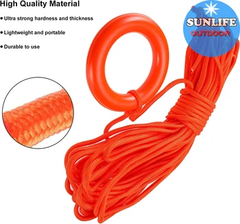 Corde Flottante Nylon 8mm – Ligne De Vie Pour Bateau, Plage Et Piscine