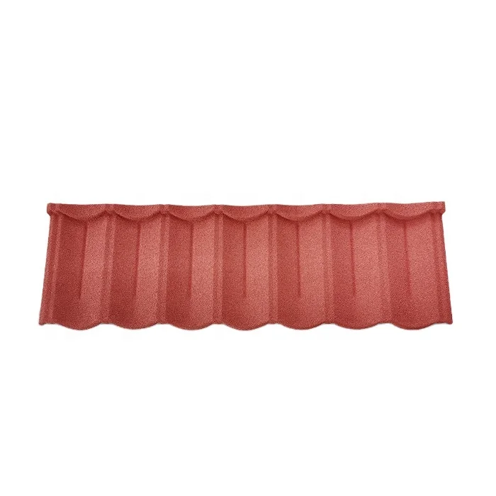 Roofing Tile Roof Sheets Building Material Sale Red White Blue Customized Industrial Surface Color Stone Coated Roofing Tiles