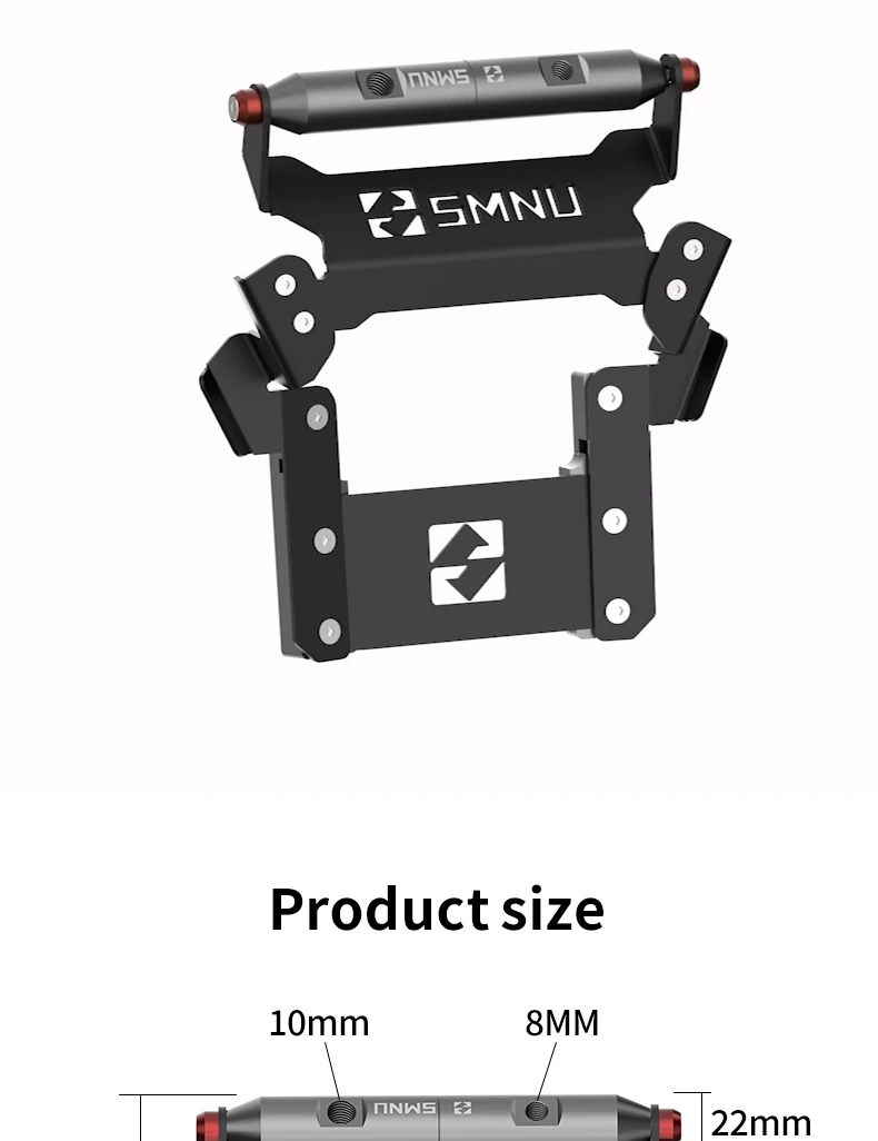 SMNU Universal Motorcycle GPS Smart Phone Navigation Mount Bracket Adapter Holder Support Expansion Frame For Honda Forza350 manufacture