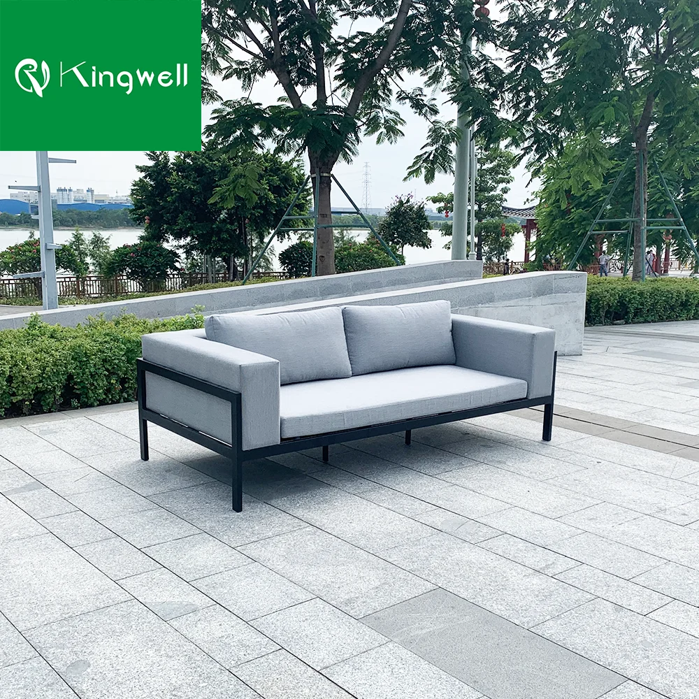 Factory Price Wholesale All Weather Aluminum Outdoor Patio Furniture Garden Lounger Sofa Set for Hotel